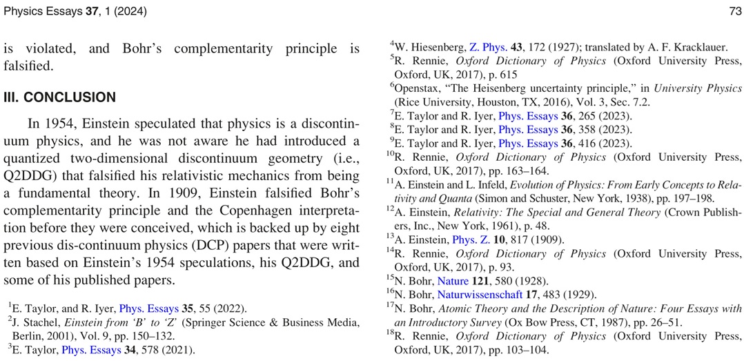 Published Paper 9 – Discontinuum Physics